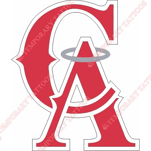 Los Angeles Angels of Anaheim Customize Temporary Tattoos Stickers NO.1641